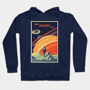 Jupiter Adventure Vintage Travel Poster Hoodie